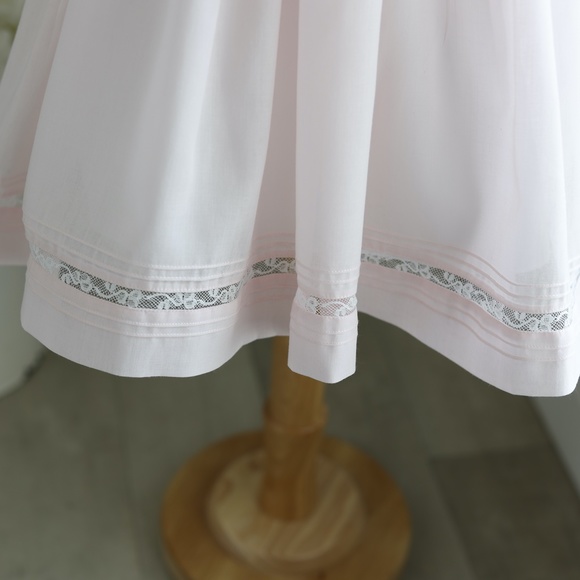 Girls Pink Smocked Dress Luli & Me size 4 Embroidery Spring Portrait NWT - Picture 2 of 6